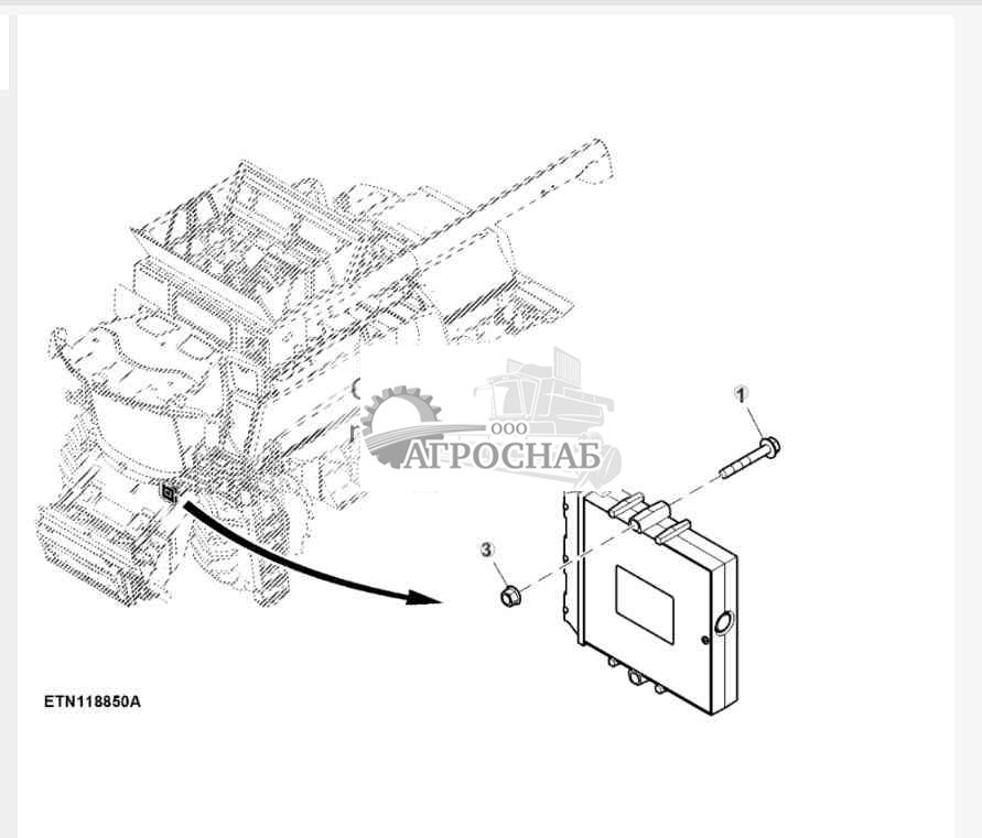 Контроллер машины, левый блок управления 1 